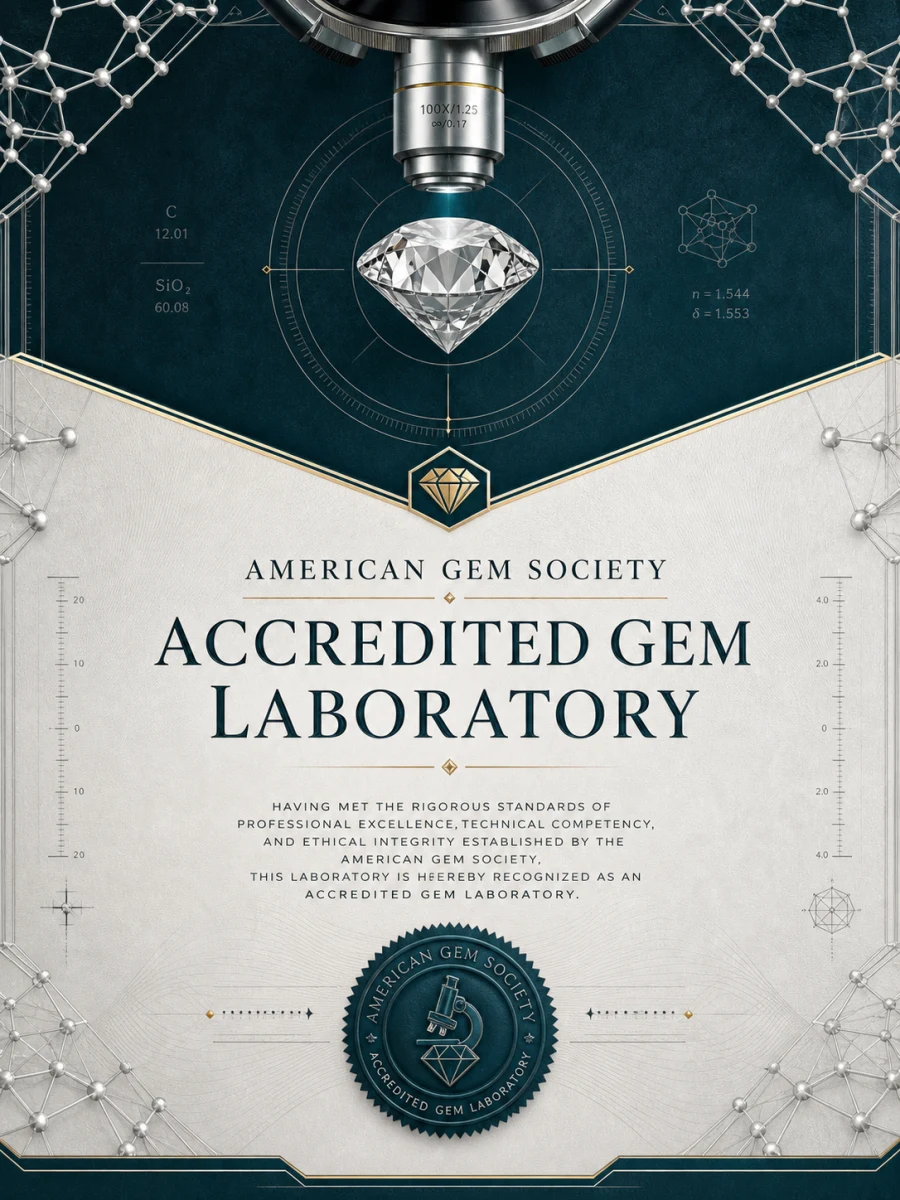 Accredited Gem Laboratory credential certificate
